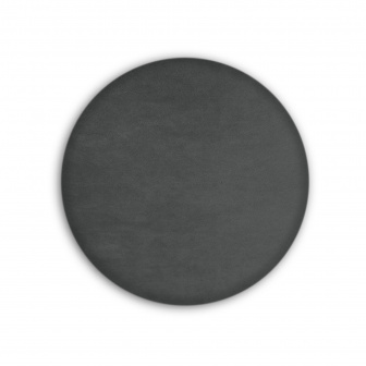 Čalúnený nástenný panel kolo - priemer 30 cm, výška 5 cm - tmavo šedá