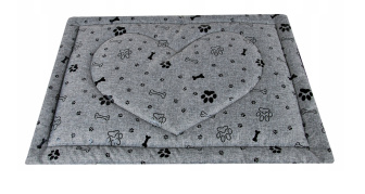 Pelech pre psa 50x70 cm - sivá