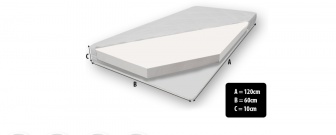 Matrac molitanová 120x60x10 cm