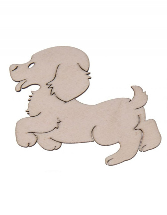 Drevená dekorácia -  Psík