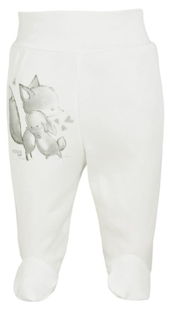 Dojčenské bavlnené polodupačky Foxy ecru