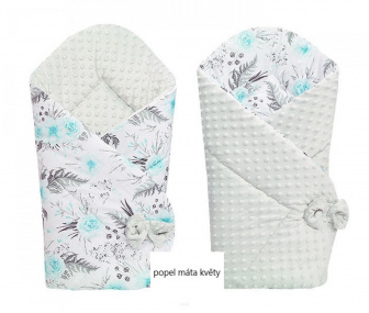 Zavinovačka obojstranná Minky - popel máta kvety