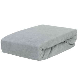 Froté prestieradlo LUX s gumkou 90/200 cm - popol