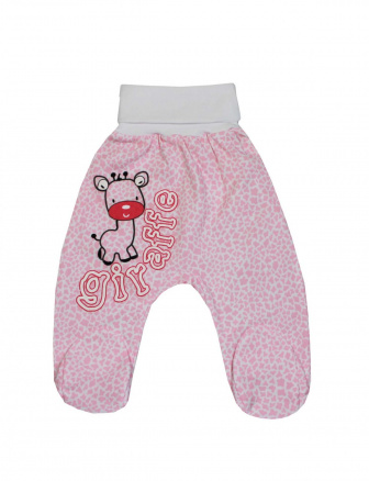 Dojčenské polodupačky žirafka růžová