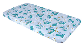 Plachta bavlnené s gumkou 120/60 cm - dráčikovia