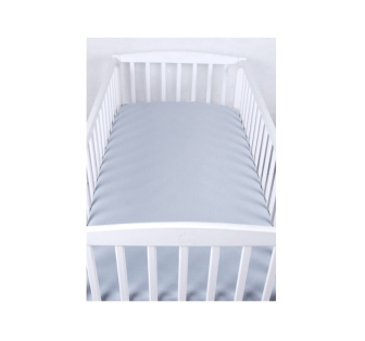 Mušelínové prestieradlo s gumkou 60x120 cm - sivá