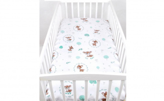 Plachta bavlnená s gumka 120/60 cm - srnka