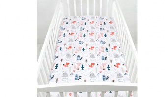 Plachta bavlnená s gumka 120/60 cm - líšek