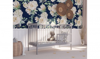 Postieľka 2 v 1 Bobík 120/60 cm - šedá