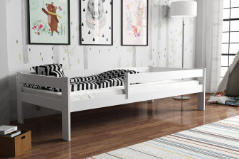 Posteľ z masívu Rudi 180/80 cm - BIELA + rošt ZADARMO