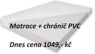 Matrac PUR 180x80x10 cm + PVC chránič ZADARMO - TOP CENA !!!