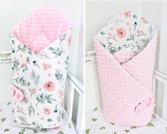 Zavinovačka obojstranná Minky růžový eucalyptus