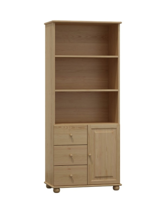 Policový regál z masívu borovice 67A 80/190/42 cm