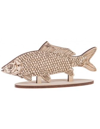 Drevená dekorácia na podstavci - Kapor