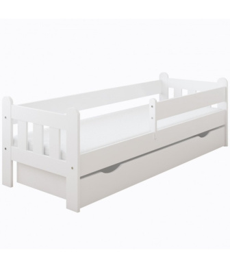 Posteľ  Silvia 80/160 cm - biela + šuplík