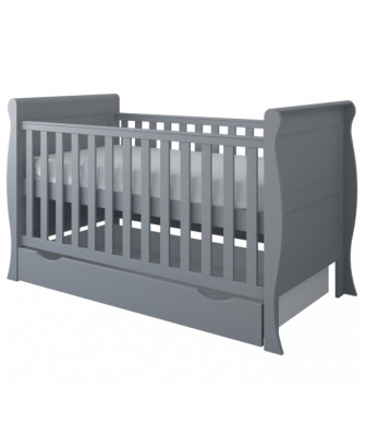 Postieľka 140/70 cm Francesca - sivá - 3v1 BEZ ŠUPLÍKA