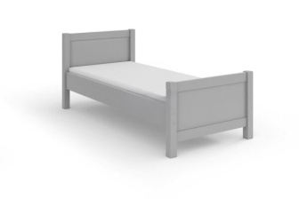 Posteľ z masívu Antoaneta 80x200 cm - ŠEDÁ + rošt ZADARMO