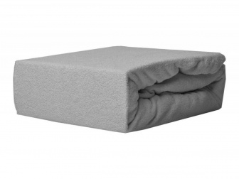 Plachta froté LUX s gumka 180/80 cm - šedá