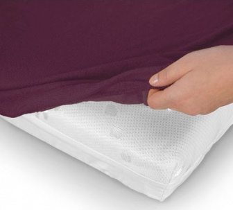 Froté prestieradlo s gumkou 160/200 cm ECONOMY - slivka