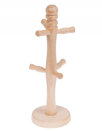 Drevený stojan na hrnčeky