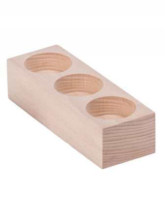 Drevený svietnik na 3 sviečky