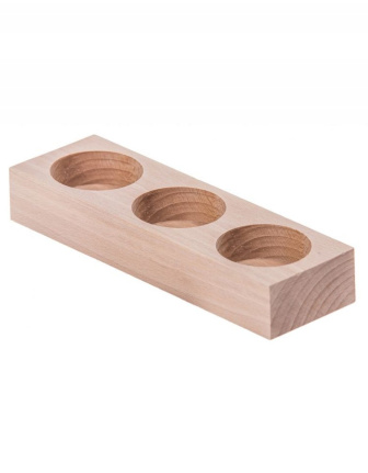 Drevený svietnik - 3 sviečky