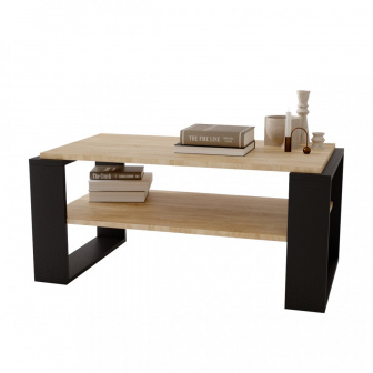 Konferenčný stolík Prima loft 96 - dub bardolino/čierna