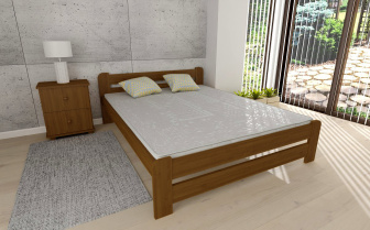 Posteľ masív Union - DUB 140 x 200 cm + rošt ZADARMO