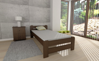 Posteľ masív Union - ORECH 90 x 200 cm + rošt ZADARMO