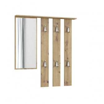 Vešiak + zrkadlo Ribe dub artisan