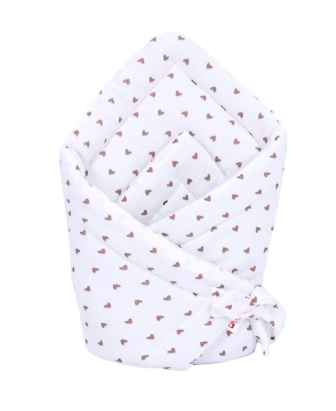 Zavinovačka mušelínová - hnedé srdiečko